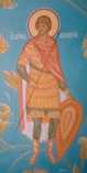 Святой мученик Меркурий Смоленский. Фрагмент росписи домового храма Смоленского епархиального управления. (220 К)